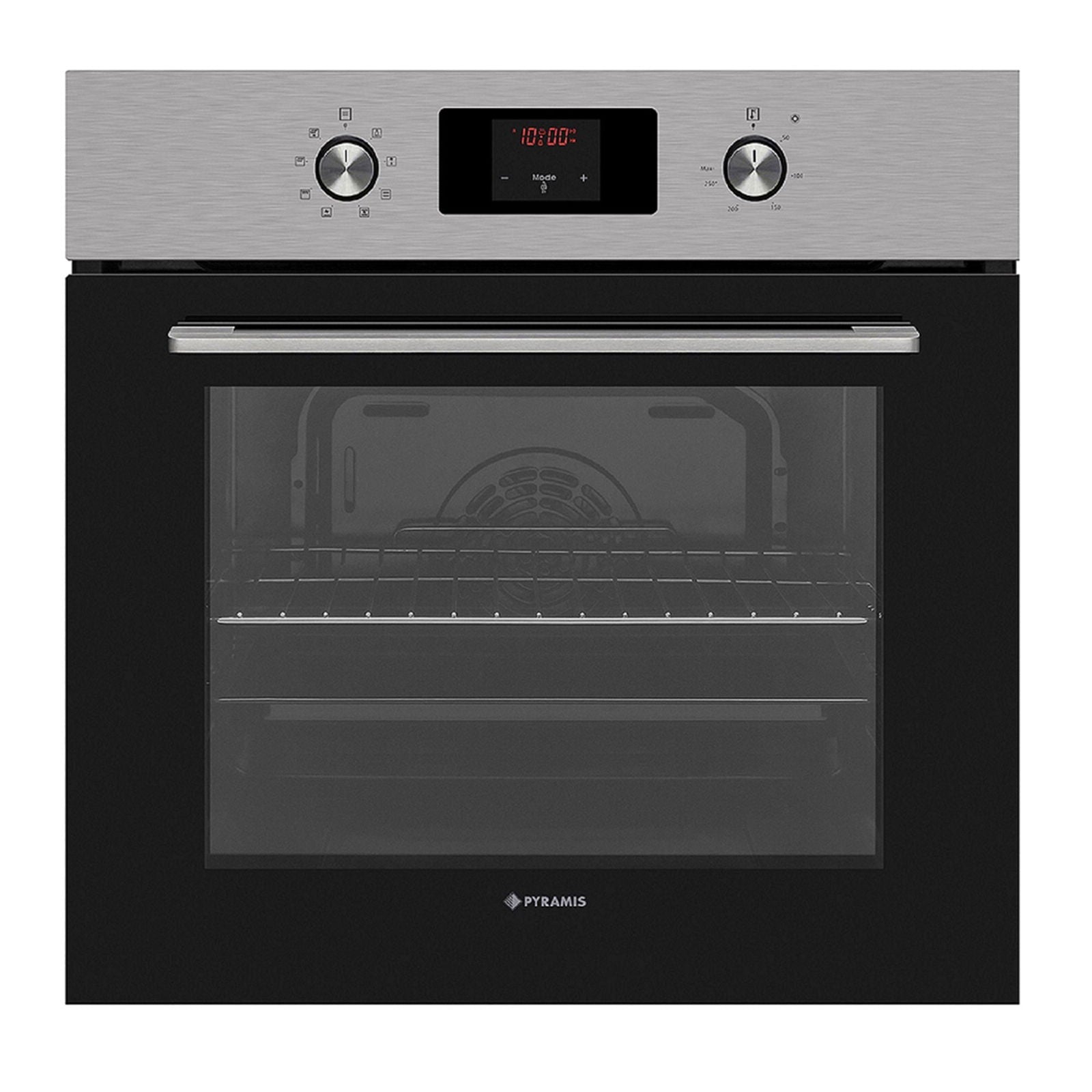 Cuptor electric Pyramis 60IN 80222 Inox, 8 functii, clasa A, 69 litri, timer electronic, butoane retractabile - EpicHome.ro