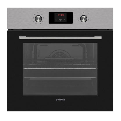 Cuptor electric Pyramis 60IN 80222 Inox, 8 functii, clasa A, 69 litri, timer electronic, butoane retractabile - EpicHome.ro