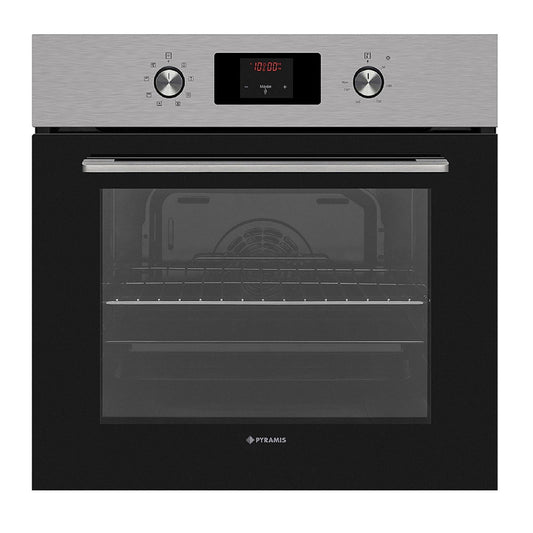 Cuptor electric Pyramis 60IN 80222 Inox, 8 functii, clasa A, 69 litri, timer electronic, butoane retractabile - EpicHome.ro