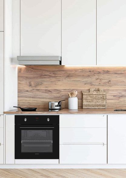 Cuptor electric Pyramis 60IN 8060 Black Glass, 6 functii, clasa A, 64 litri, timer electronic, butoane rotative - EpicHome.ro