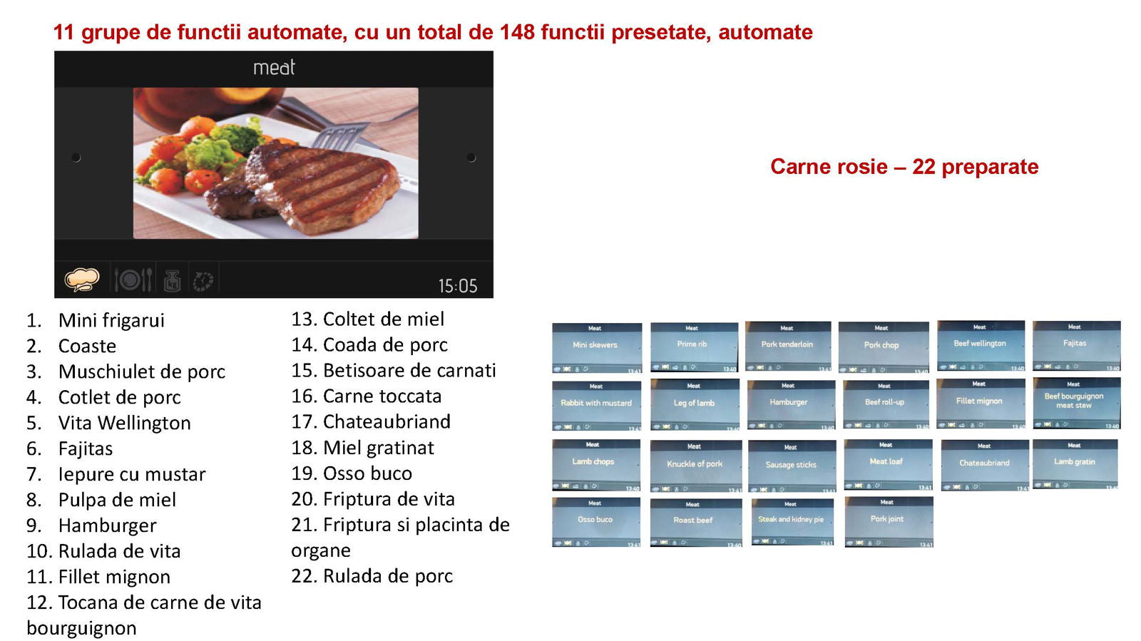 Cuptor electric Pyramis 6OIN BO112V Full Black Glass, 9 functii, moduri automate de gatit, clasa A, 78 litri, Touch control - EpicHome.ro