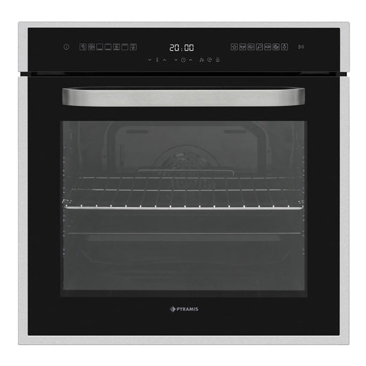 Cuptor electric Pyramis 6OIN BO113V Inox & Black Glass, 9 functii, moduri automate de gatit, clasa A, 78 litri, Touch control - EpicHome.ro