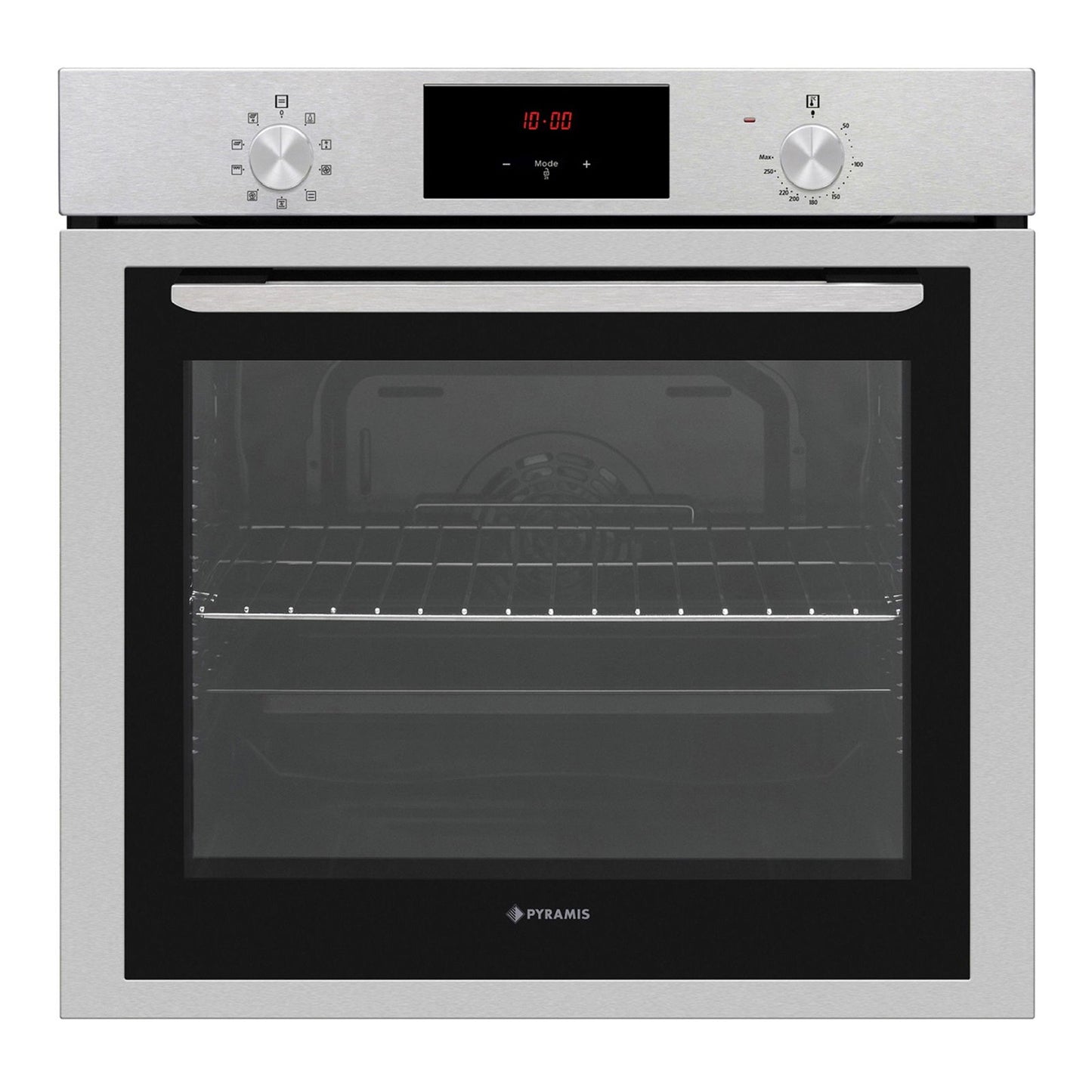 Cuptor electric Pyramis 6OIN BO173V Inox, 9 functii, clasa A, 78 litri, timer electronic, butoane rotative - EpicHome.ro