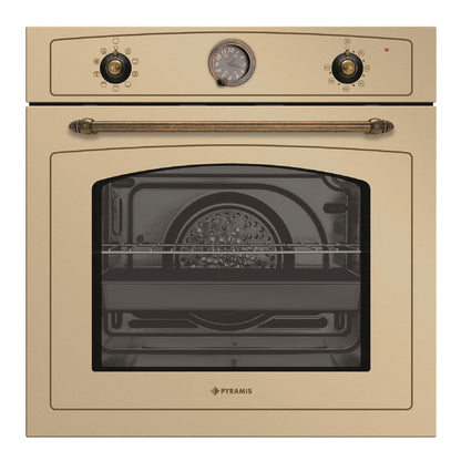 Cuptor electric Pyramis 733070 Rustic, 9 functii, clasa A, 73 litri, Soft Close, butoane rotative antichizate - EpicHome.ro