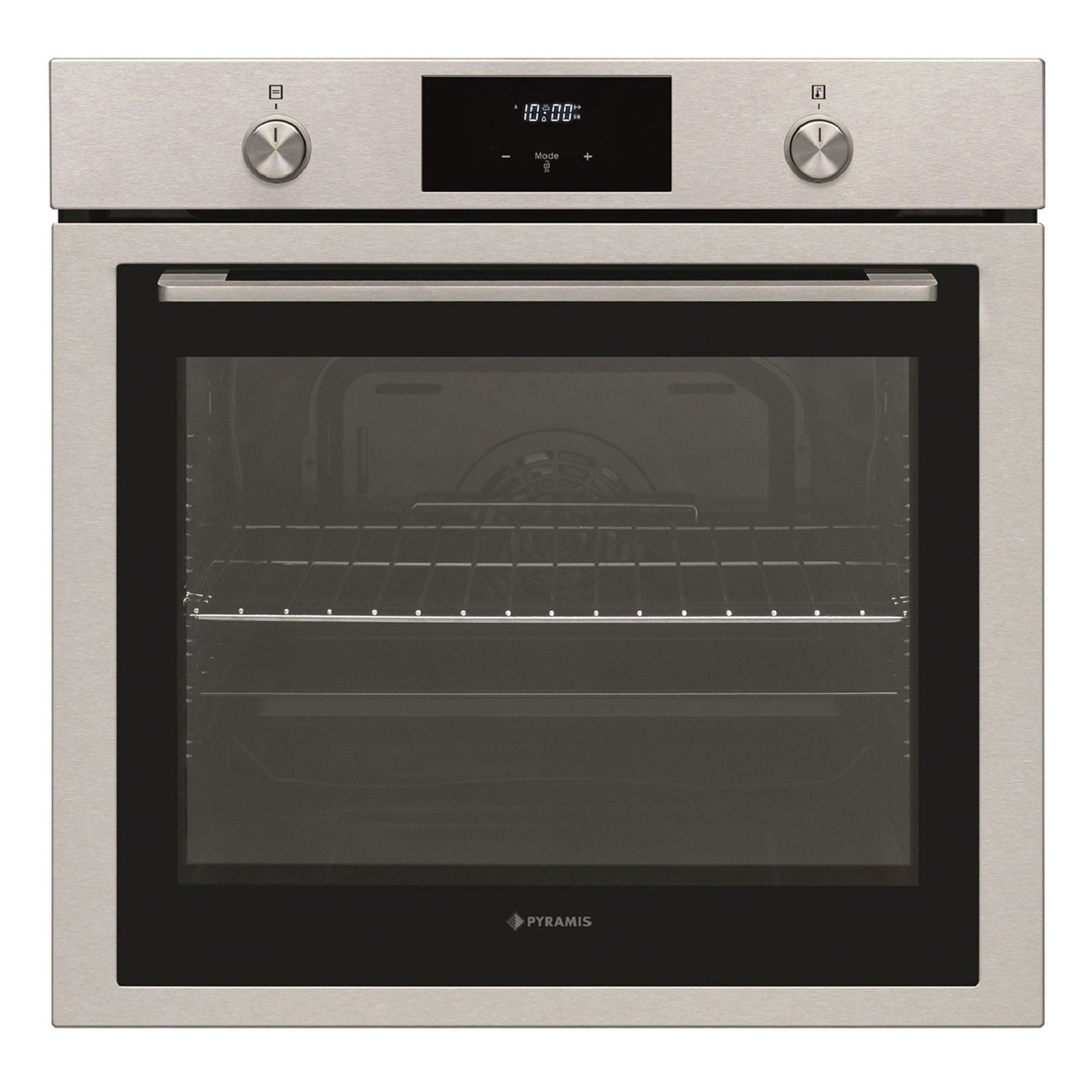 Cuptor electric Pyramis PO78042009PIX Inox, 9 functii, clasa A, volum 78 litri, timer digital, Soft Close, butoane retractabile - EpicHome.ro