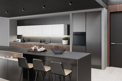 Cuptor electric Pyramis PO78094010EBLΜ Full Black Glass, 10 functii, clasa A, volum 78 litri, Soft Close, Cool Touch, Vap Clean, ghidaje telescopice - EpicHome.ro