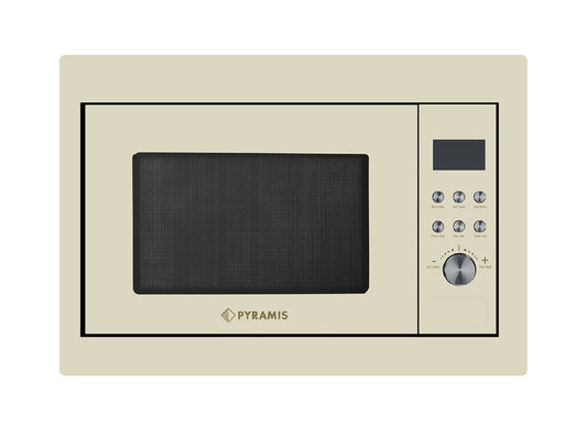 Cuptor microunde incorporabil Pyramis 30UG Beige, 30 litri, 1000 W, 8 func?ii automate, 594x457x398mm - EpicHome.ro