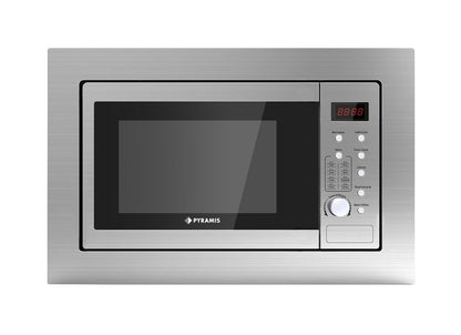Cuptor microunde incorporabil Pyramis 30UG Silver, 28 litri, 900 W, 8 func?ii automate, 595x381x355mm - EpicHome.ro