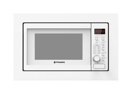Cuptor microunde incorporabil Pyramis 30UG White, 28 litri, 900 W, 8 func?ii automate, 595x381x355mm - EpicHome.ro