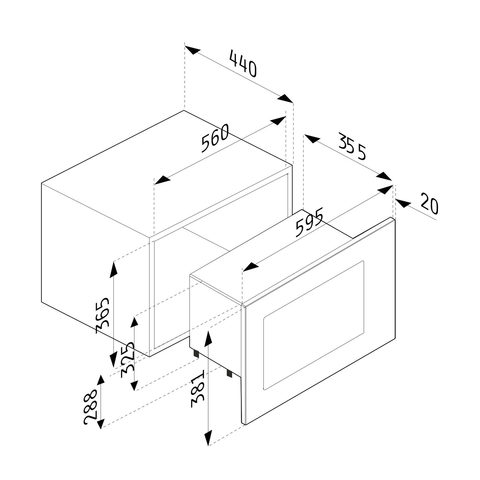 Cuptor microunde incorporabil Pyramis 30UG White, 28 litri, 900 W, 8 func?ii automate, 595x381x355mm - EpicHome.ro