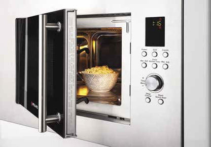 Cuptor microunde incorporabil Pyramis 30 Inox, 23 litri, 900 W, 8 func?ii automate, 595x390x395mm - EpicHome.ro