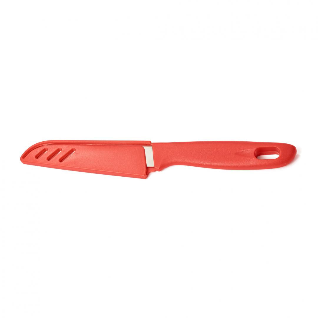 Cutit  Cu Teaca  9.5 Cm, Rosu - EpicHome