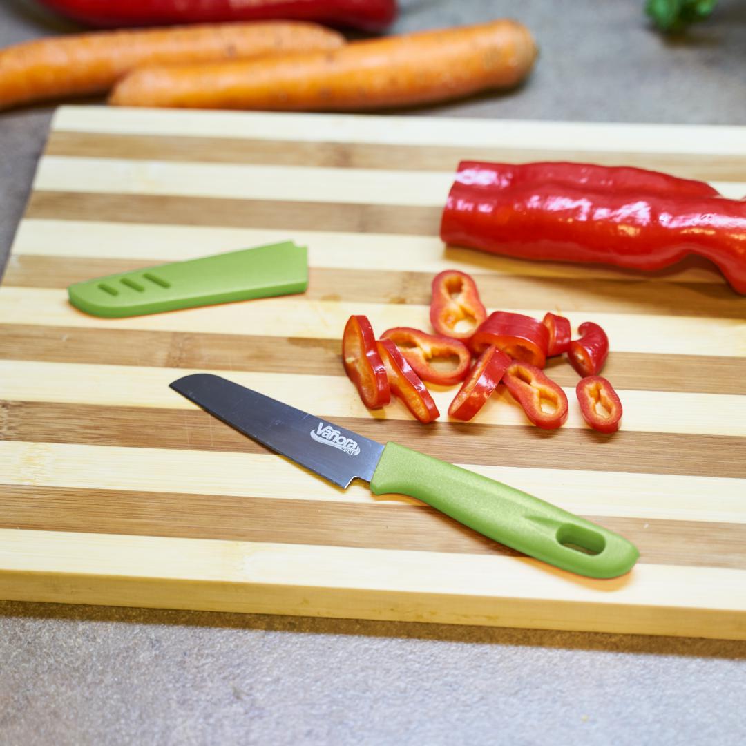 Cutit  Cu Teaca  9.5 Cm, Verde - EpicHome