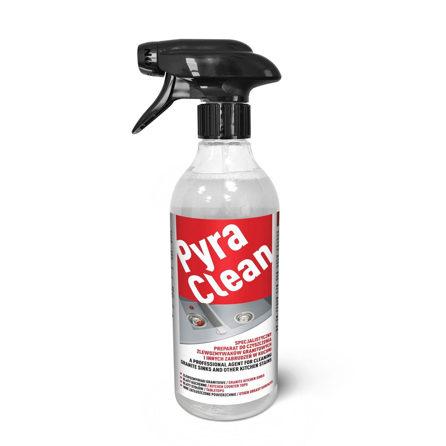 Detergent intretinere PYRACLEAN pentru curatarea chiuvetelor sau a blaturilor de bucatarie din granit - EpicHome
