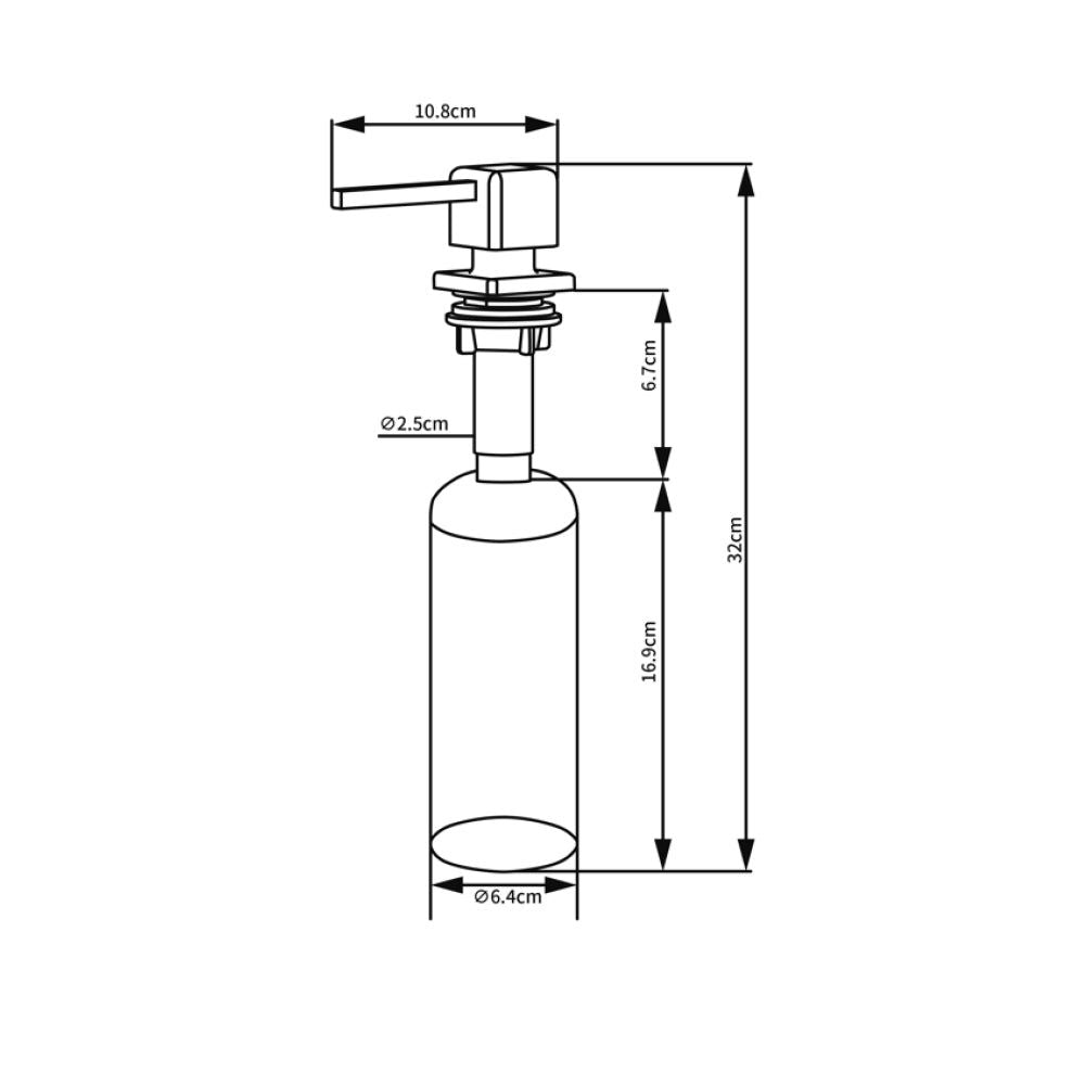 Dozator detergent lichid Pyramis Eco Round - EpicHome