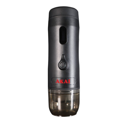 Espressor Portabil AKAI, 15 bar, rezervor 50 ml, baterie reincarcabila, afisaj digital, Negru - EpicHome