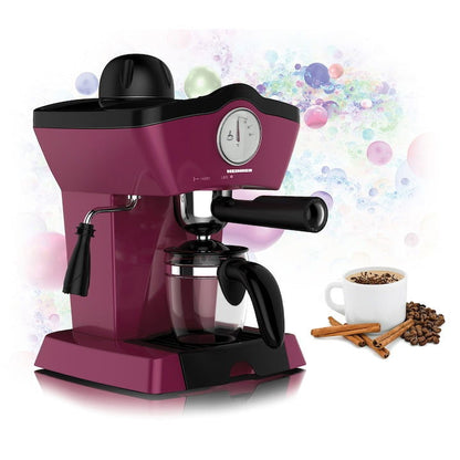 Espressor manual Heinner Charm HEM-200BG, 800W, 250ml, 3.5 bar, Visiniu - EpicHome