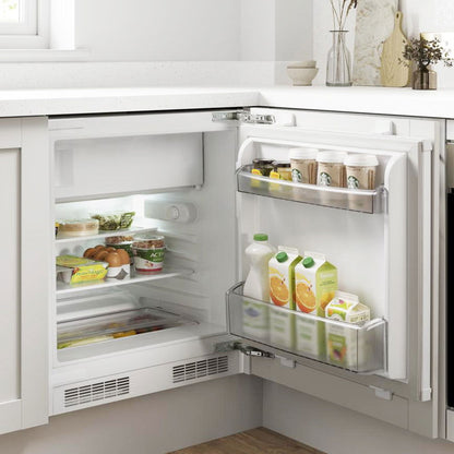 Frigider cu o usa incorporabil Pyramis BBI 85RO Table Top, clasa F, capacitate totala 96 litri - EpicHome.ro