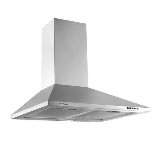 Hota decor Pyramis ATD1 Inox, 1 motor, butoane pivotante, 335m³h, 60cm - EpicHome.ro