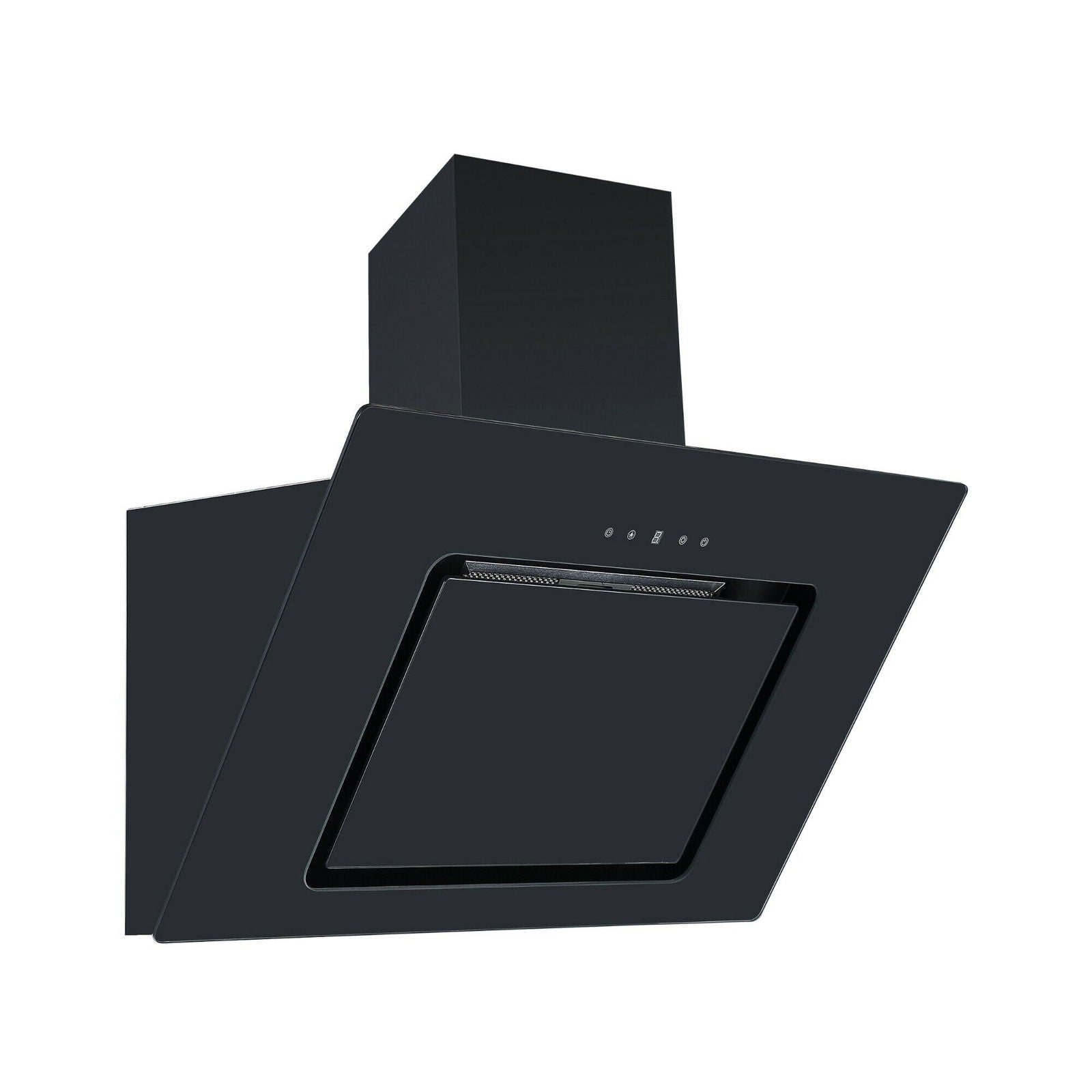 Hota decor Pyramis MAGIC Black Glass, 1 motor turbo, Touch control, 625m³h - EpicHome.ro