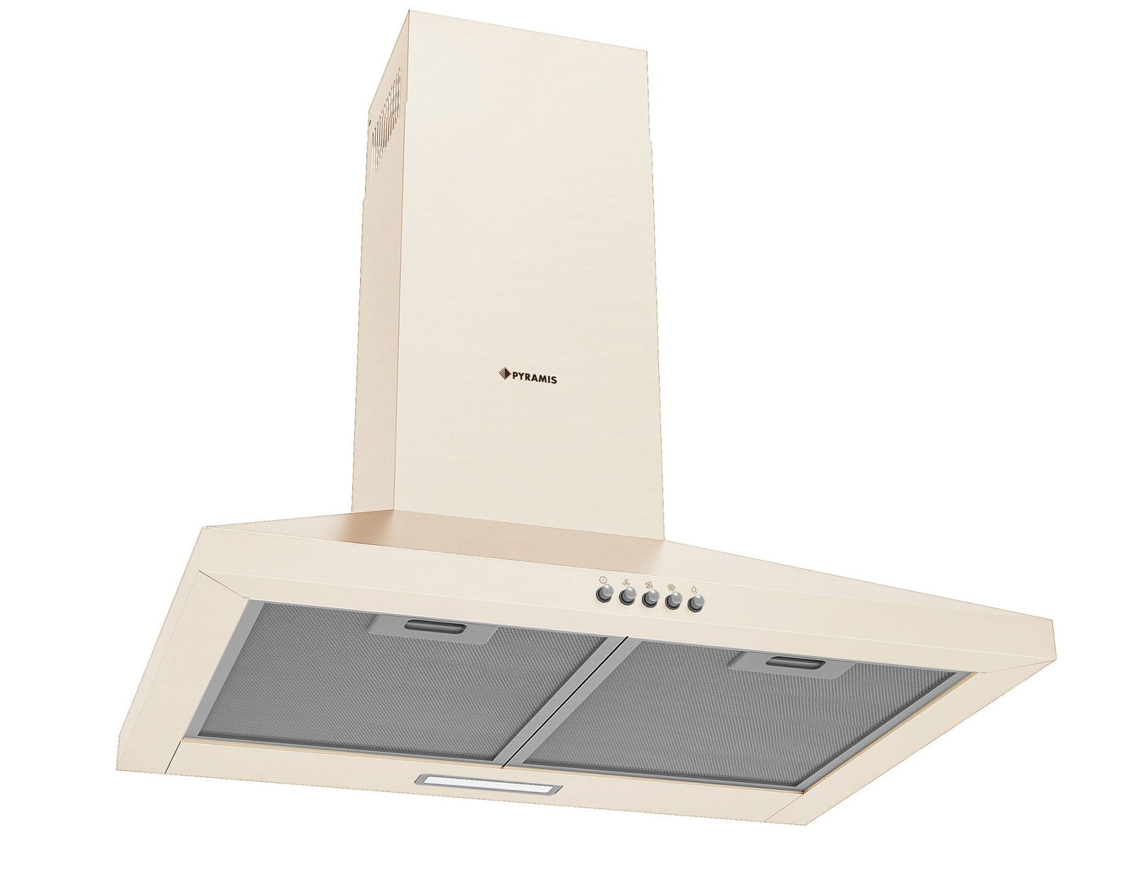 Hota decor Pyramis MDSC, 1 motor, butoane pivotante, 408m³h, 60cm - EpicHome.ro