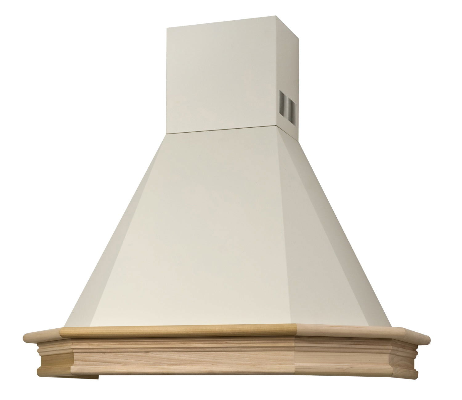 Hota decor Pyramis Rustic Chimney CHR117N, 1 motor turbo, 60cm, lemn natur, 440m³h - EpicHome.ro