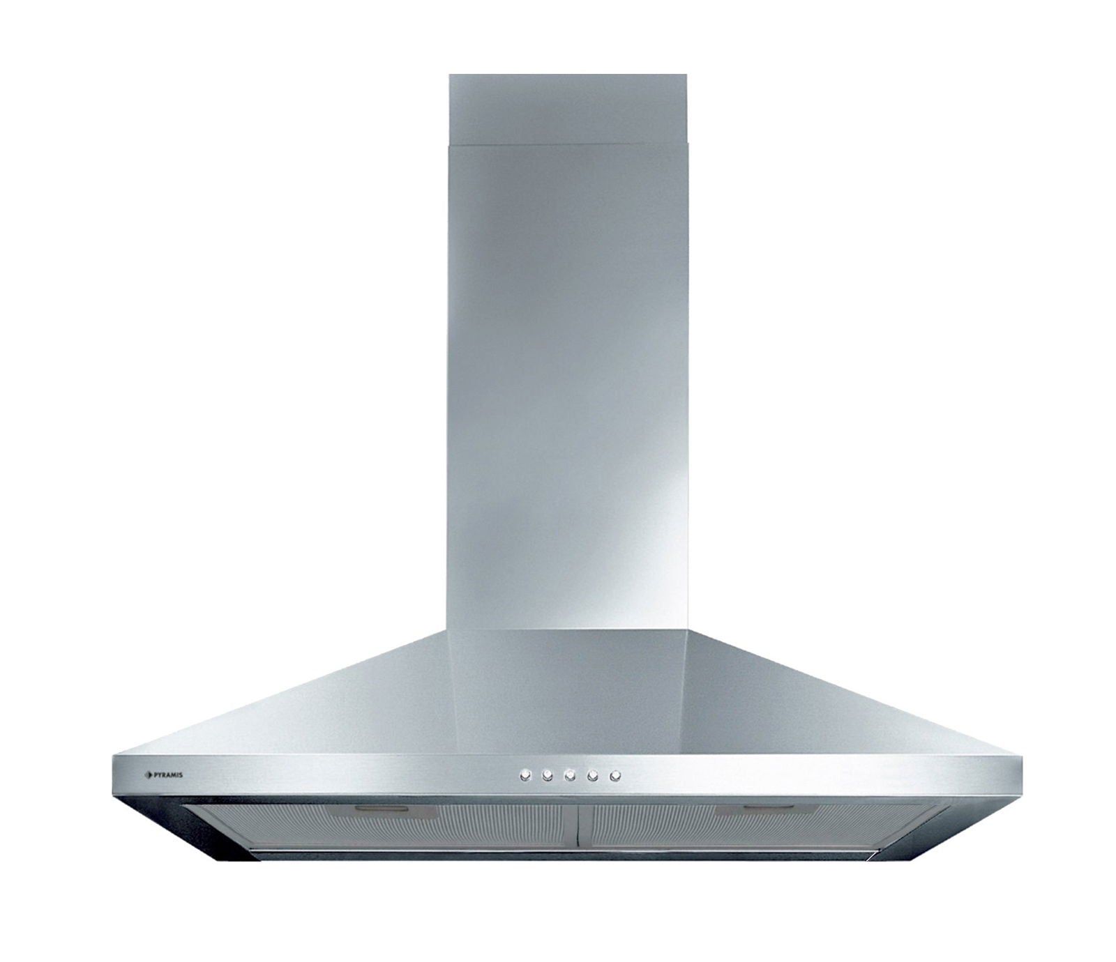 Hota decor Pyramis Square Chimney ELETTA, 1 motor, Inox, 379m³h, 60cm - EpicHome.ro