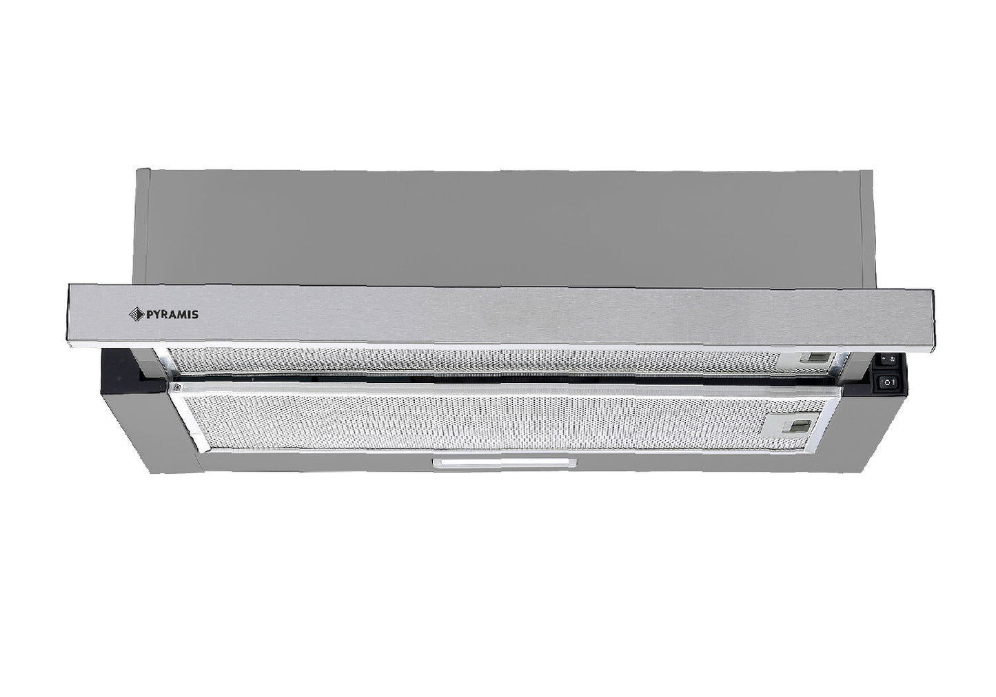 Hota telescopica Pyramis ATS1 Inox, 1 motor, 335m³h, 60cm - EpicHome.ro