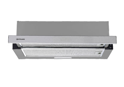 Hota telescopica Pyramis ATS1 Inox, 1 motor, 335m³h, 60cm - EpicHome.ro