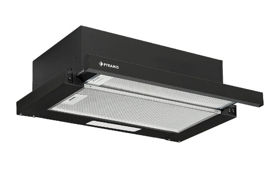 Hota telescopica Pyramis ECO SLIDING 1350, 2 motoare, 400m³h, 60cm - EpicHome.ro