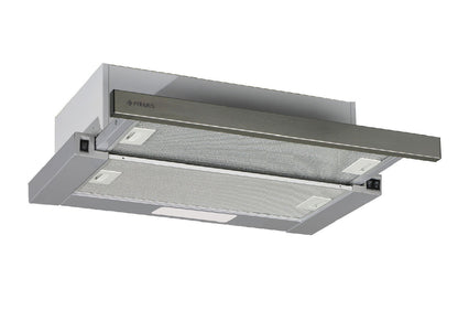 Hota telescopica Pyramis ECO SLIDING 1350, 2 motoare, 400m³h, 60cm - EpicHome.ro