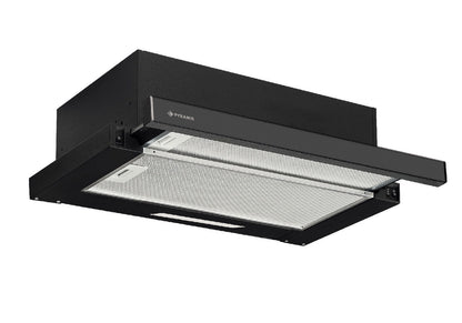 Hota telescopica Pyramis ECO SLIDING 1350 Glass, 2 motoare, 400m³h, 60cm - EpicHome.ro