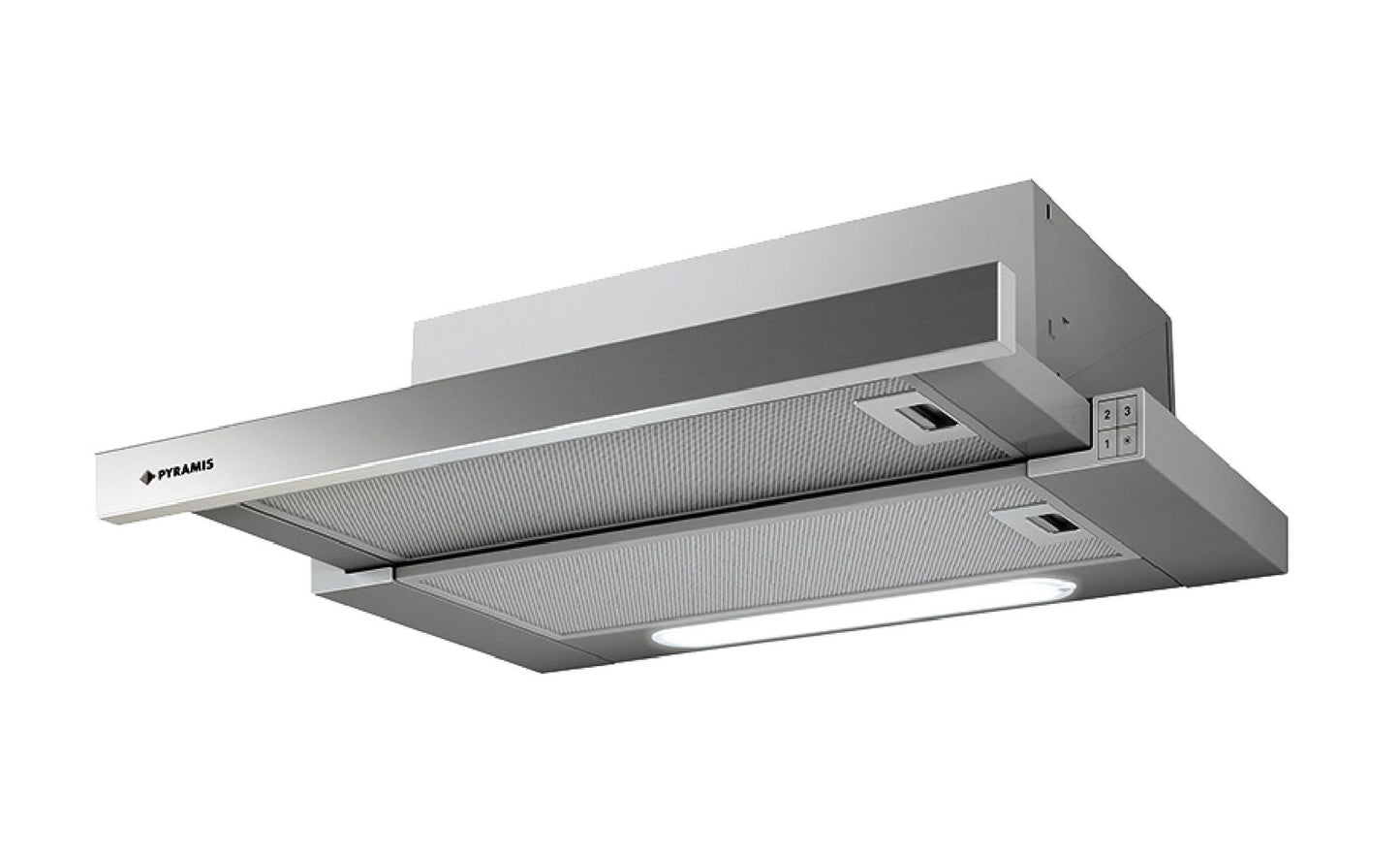 Hota telescopica Pyramis ELITELINE, 1 motor, 336m³h, 60cm - EpicHome.ro