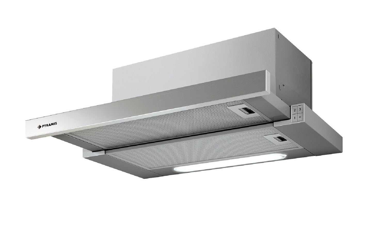 Hota telescopica Pyramis ELITELINE, Slim Turbo, 1 motor, 384m³h, 60cm - EpicHome.ro