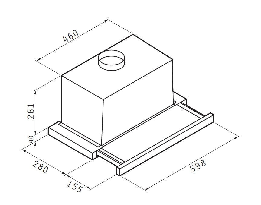 Hota telescopica Pyramis ELITELINE, Turbo, 1 motor, 581m³h, 60cm - EpicHome.ro