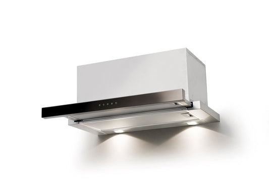 Hota telescopica Pyramis EMOTION Full Touch Control, 1 motor Turbo, 703m³h, Inox - EpicHome.ro