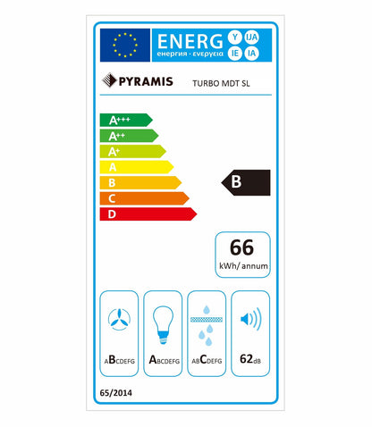 Hota telescopica Pyramis MDT SL, 1 motor Turbo, 573m³h, 60cm - EpicHome.ro