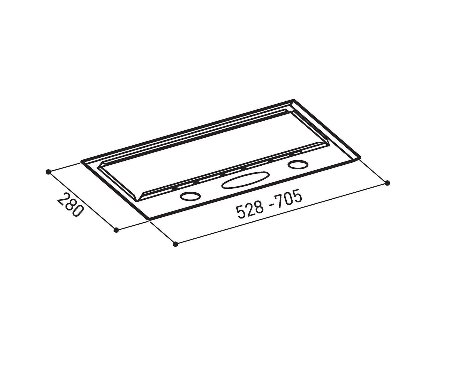 Hota total incorporabila Pyramis BEETLE, 1 motor, 379m³h, Inox, 53cm - EpicHome.ro