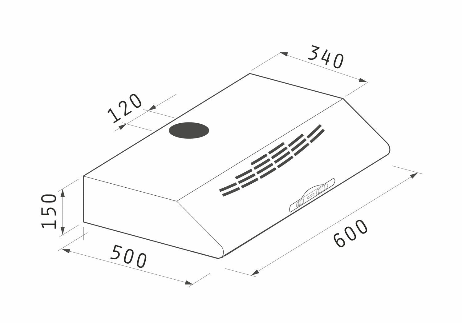 Hota traditionala Pyramis ECO Classico 2MT, 2 motoare, 400m³h, 60cm - EpicHome.ro
