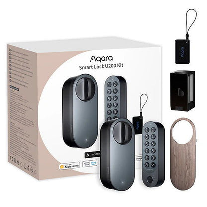 Incuietoare Yala inteligenta Aqara U200 Kit, neagra, Apple HomeKit - EpicHome