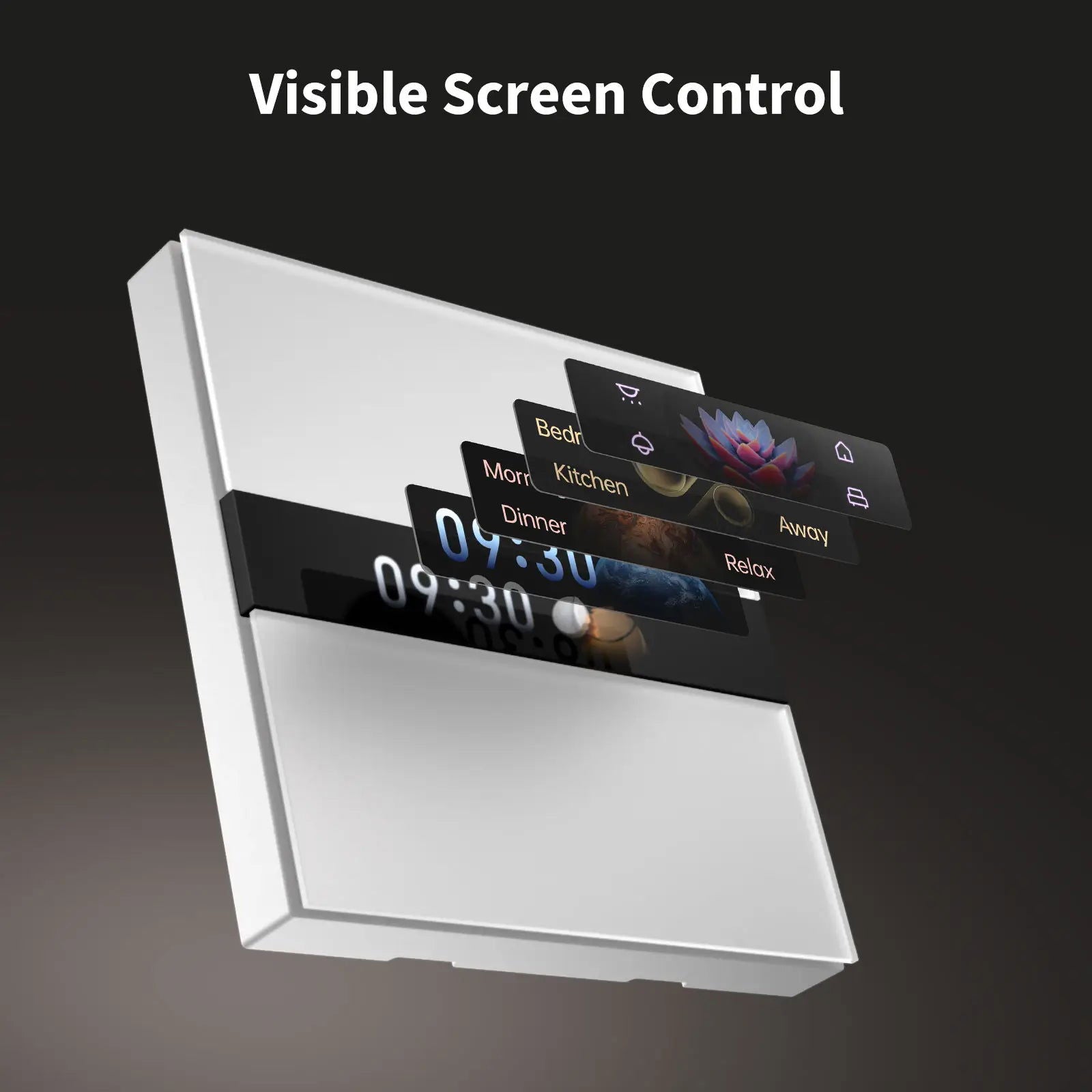 Intrerupator inteligent ‎Aqara Display Switch V1, 2 canale, Zigbee - EpicHome