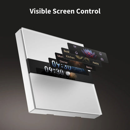 Intrerupator inteligent ‎Aqara Display Switch V1, 2 canale, Zigbee - EpicHome