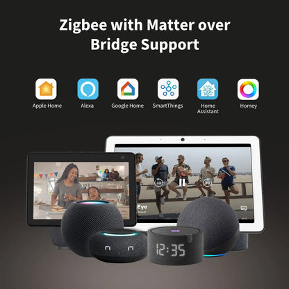 Intrerupator inteligent ‎Aqara Display Switch V1, 2 canale, Zigbee - EpicHome