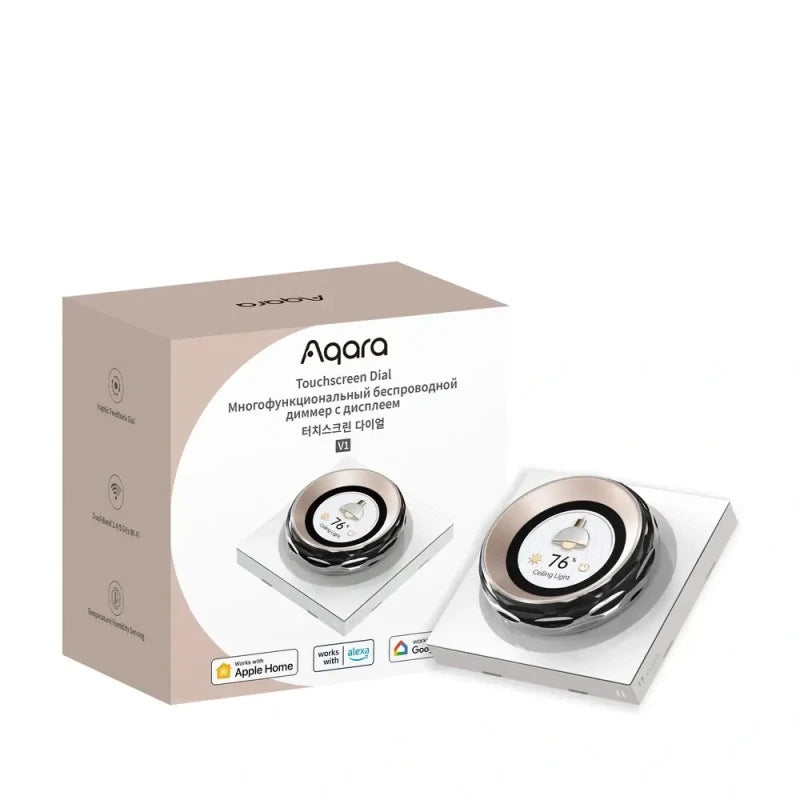 Intrerupator inteligent Aqara Touchscreen Dial V1 EU, 2 canale, Zigbee - EpicHome