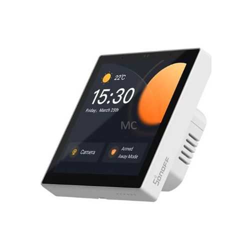 Intrerupator smart cu touch si functie termostat Sonoff NS Panel PRO, Wireless, Alb - EpicHome.ro