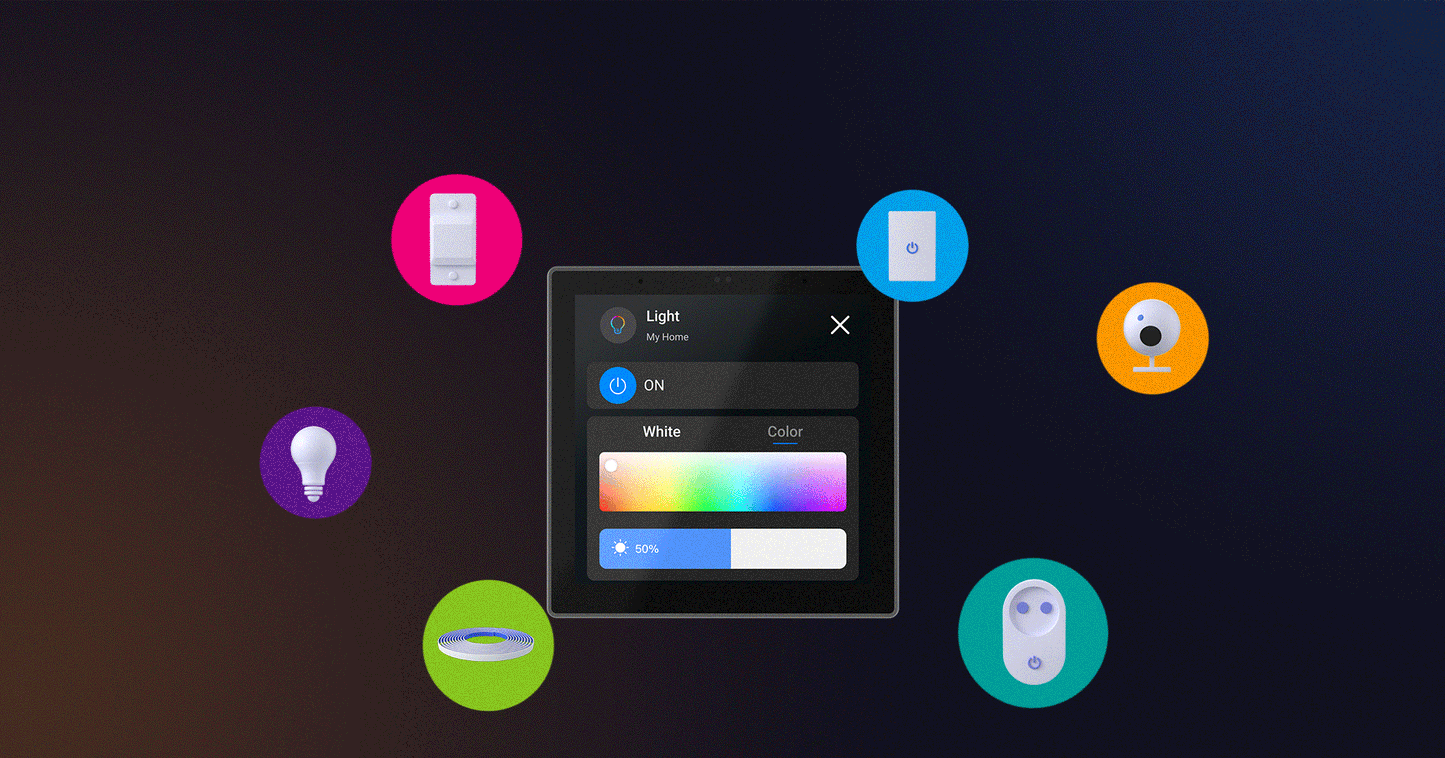 Intrerupator smart cu touch si functie termostat Sonoff NS Panel PRO, Wireless, negru - EpicHome.ro
