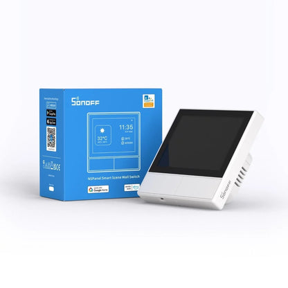 Intrerupator smart cu touch si functie termostat Sonoff NS Panel, Wireless, alb - EpicHome.ro