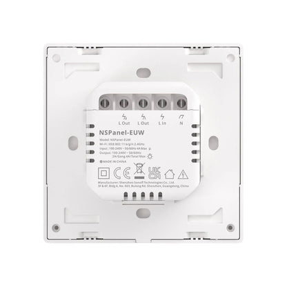 Intrerupator smart cu touch si functie termostat Sonoff NS Panel, Wireless, alb - EpicHome.ro