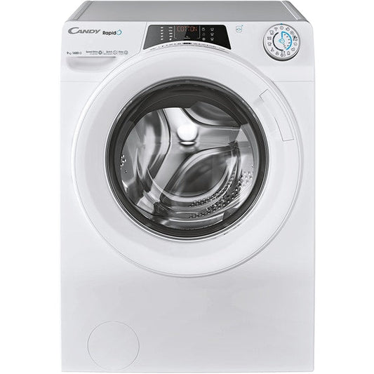 Masina de Spalat Candy RO 1496DWMT/1-S RapidO, 9kg, 1400,  A, BPM, MPS, 6D, WiFi+BT, Steam, White+White+white ring - EpicHome