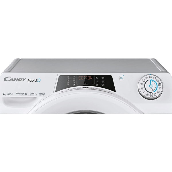 Masina de Spalat Candy RO 1496DWMT/1-S RapidO, 9kg, 1400,  A, BPM, MPS, 6D, WiFi+BT, Steam, White+White+white ring - EpicHome